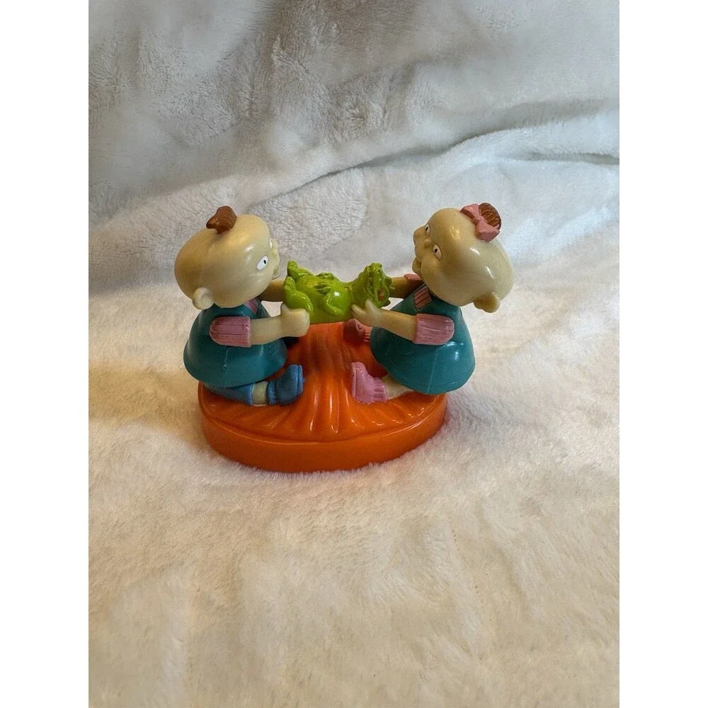 Vintage 1998 Burger King Rugrat Movie Toy Lot Of 3 - Tommy, Angelica, Phil & Lil